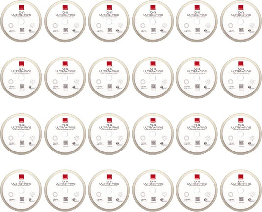 RUPES 9.DA180S Pack of 24 White D-A Ultra-Fine Polishing Foam Pads 180mm | Ideal for Paint Correction & Gloss Enhancement | Extremely Fine Defect Removal | Compatible with 6" Backing Plate