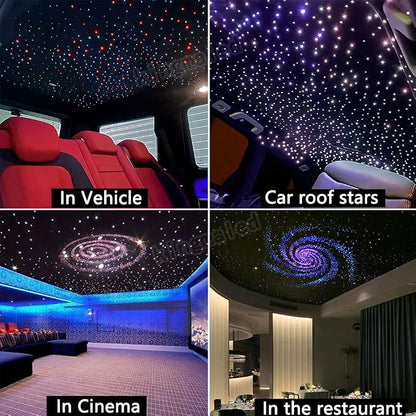 Twinkle Starlight Headliner Light-1000pcs* 0.02in* 9.8ft Fibers kit | Twinkle Effect,APP/Remote Control ,Sound Activated ,Muisc Sync ,for Car Home Star Ceiling Decor