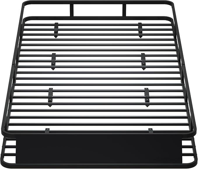 85" x 45" x 6" Universal Roof Rack, Extra Wide Rust-Proof Roof Cargo Basket for SUV, Heavy Duty Steel Rooftop Cargo Carrier, Car Top Luggage Holder 150LBS Capasity, Easy Assembly, Black