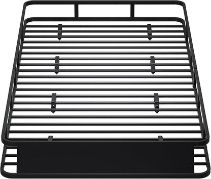 85" x 45" x 6" Universal Roof Rack, Extra Wide Rust-Proof Roof Cargo Basket for SUV, Heavy Duty Steel Rooftop Cargo Carrier, Car Top Luggage Holder 150LBS Capasity, Easy Assembly, Black