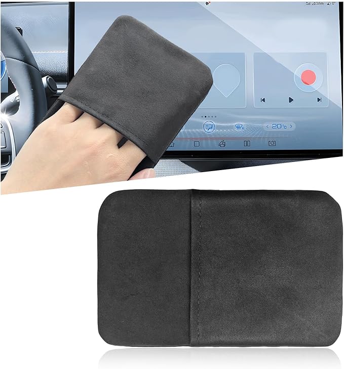 Ohleats Car Screen Cleaner, Microfiber Auto Screen Cleaning Pad, Foldable Touch Screen Cleaner Cloth for Vehicle Dashboard LCD Display, Car Cleaning Kits