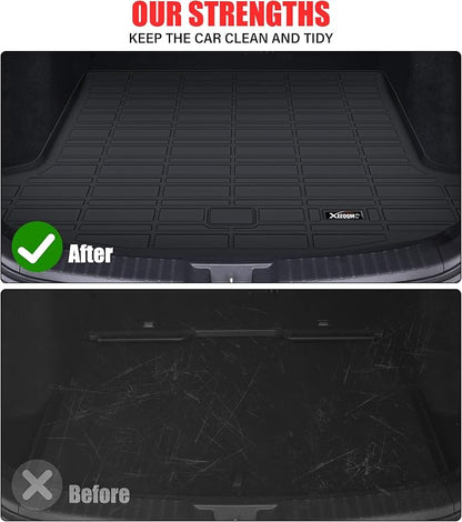 Floor Mats & Trunk Mat for 2024 2025 2026 Lincoln Nautilus All Weather TPE Protection Floor Liners Full Set with Cargo Liner for 2024 2025 2026 Lincoln Nautilus Accessories(Not for Hybrid)
