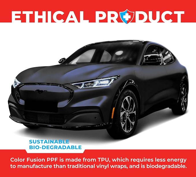 ColorFusion PPF by VViViD, Matte Stealth Cosmic Blue Dry Apply PPF Vinyl Car Wrap Roll 10ft x 5ft