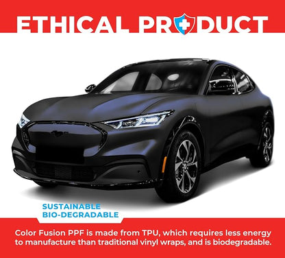 ColorFusion PPF by VViViD, Matte Stealth Cosmic Blue Dry Apply PPF Vinyl Car Wrap Roll 10ft x 5ft