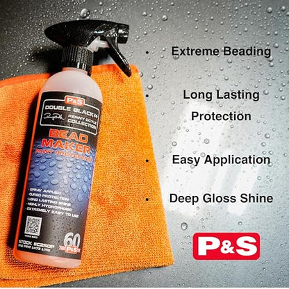 P&S Bead Maker Paint Sealant – Easy Spray & Wipe Protectant for Cars, Boats & RVs – Hydrophobic Gloss & UV Protection – Safe for All Surfaces - 1 Gallon