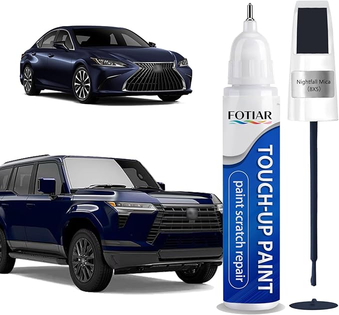 Nightfall Mica 8X5 Touch up Paint for Lexus-Exact Match Scratch Repair Kit 2-In-1 Premium Car Paint Pen for Chips & Nicks