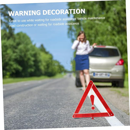 2pcs Car Warning Sign Safety Triangle Car Warning Triangle for Road Safety Kit and Easy to Use