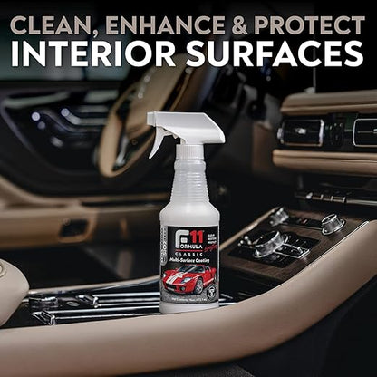 TopCoat F11 Car Polish & Sealer for Cars, Motorcycles, RVs and More – Water-Based Alternative to Ceramic Car Wax - 16 oz F11 Top Coat Spray Bottle