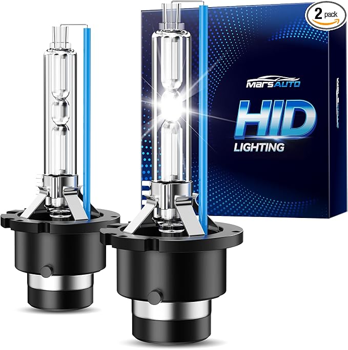 Marsauto D2S HID Bulbs, 85122 66240 66040 66240CBI (85122C1) for HID Assembly, 6000K Cold White 35W Xenon Bulb, Pack of 2