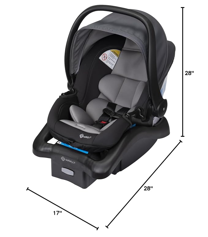 Safety 1st OnBoard FLX Infant Car Seat with Base, Lightweight Baby Car Seat for Travel, Monument 4