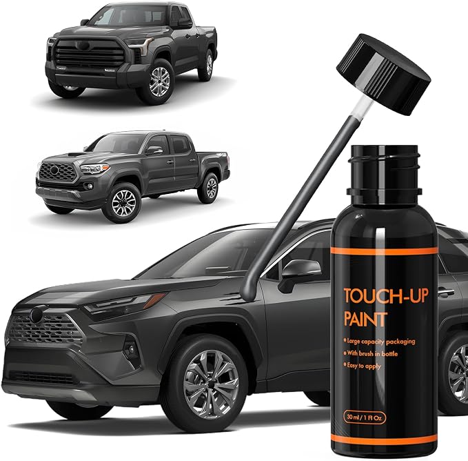 1G3 Magnetic Gray Metallic Touch Up Paint for Car, DIY Car Paint Scratch Repair Kit, Automotive Paints, Quick Easy Fix Scratch Repair Compatible with Toyota Corolla/RAV4/Tacoma/Tundra/4Runner