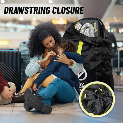V VOLKGO Car Seat Travel Bag For Airplane with Carrying Straps, Gate Check Bag, Car Seat Bags for Air Travel Carseat Travel Cover, Carseat Travel Bag Cover for Airplane Travel
