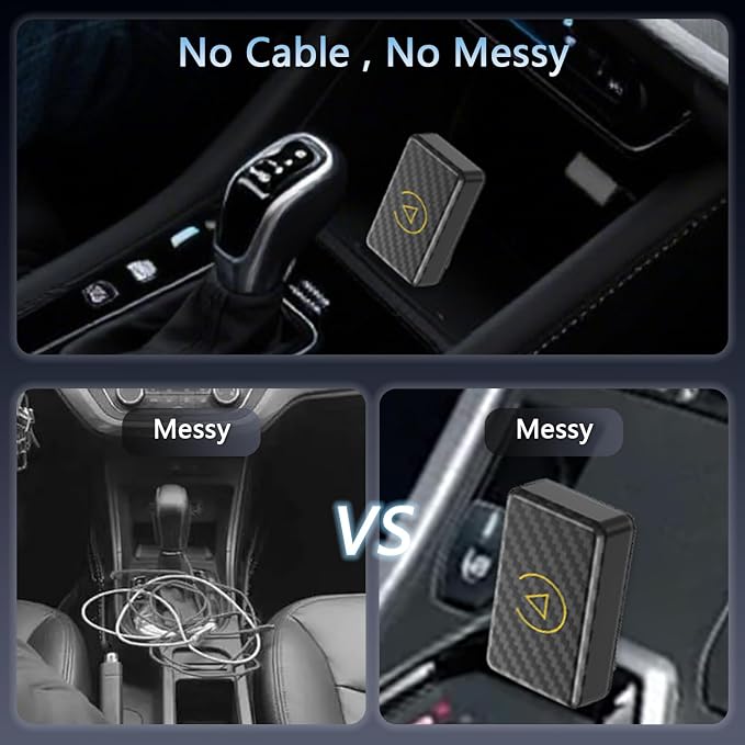 Wireless Carplay & Android Auto 2025 Will Wired CarPlay Upgrade Adapter 2-in-1 CarPlay Dongle Plug & Play Wireless CarPlay Adapter with USB/USB-C Port for Apple iOS 10, Android 11 Versions