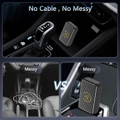 Wireless Carplay & Android Auto 2025 Will Wired CarPlay Upgrade Adapter 2-in-1 CarPlay Dongle Plug & Play Wireless CarPlay Adapter with USB/USB-C Port for Apple iOS 10, Android 11 Versions