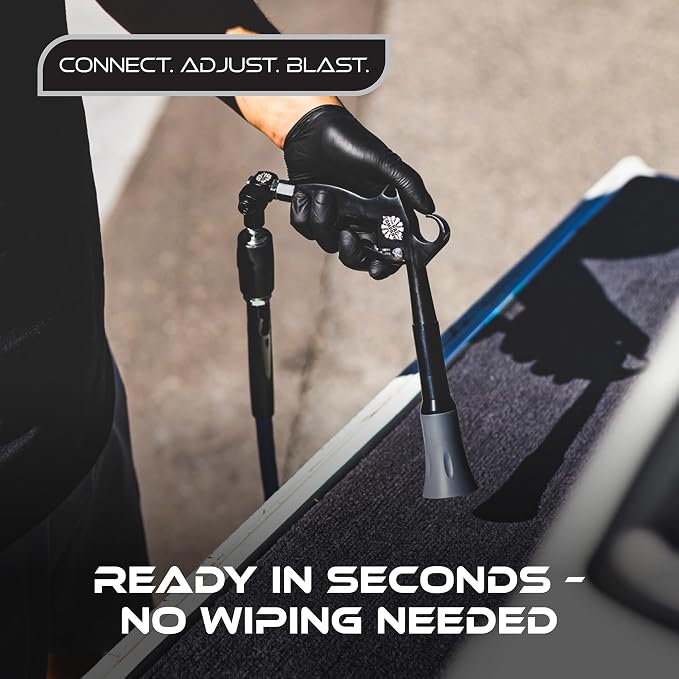 The Rag Company - The Ultra Air Blaster (Version 2) – Lift and Blast Dirt and Debris Away for Interior Detailing; Durable and Ergonomic Metal Design; Trigger Operated