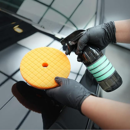 SPTA PRO Buffing Polishing Pads, 3Pcs 5.5 Inch Face for 5 Inch Backing Plate, Cutting Polishing Pad Kit, Compound Buffing Sponge Pads for Car Buffer Polisher Compounding Polishing and Waxing