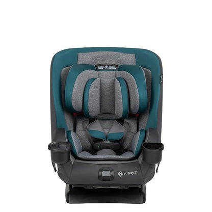 Safety 1st EverSlim 4-in-1 Convertible Car Seat, SecureTech Chest Clip, Ultra-Slim, 4-Mode Infant to Booster, Baby Car Seat, 5-100 lbs, Memory Foam, Fiddlehead