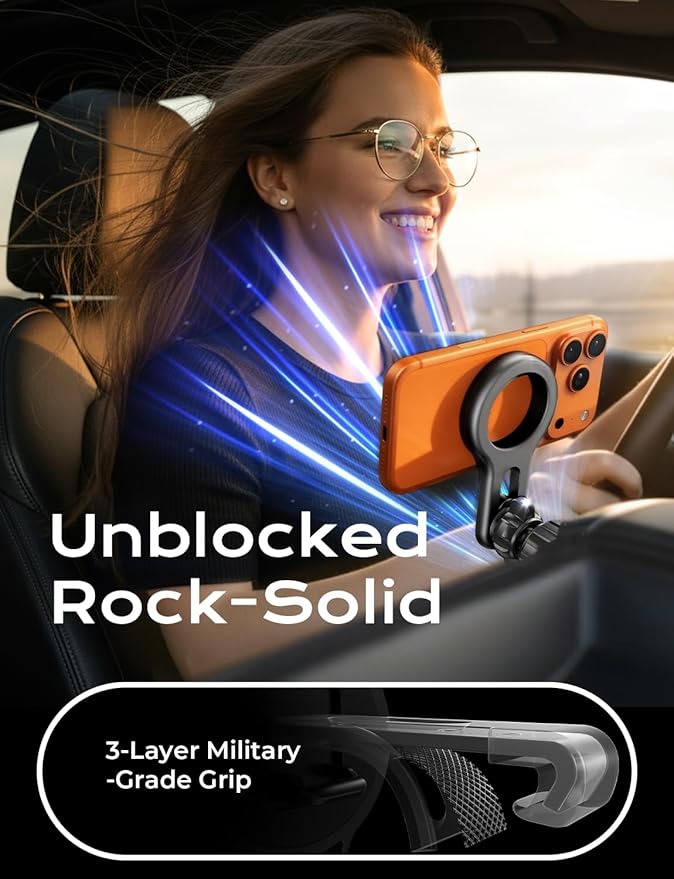 LISEN for MagSafe Car Mount, 2026 Magnetic Phone Holders for Car Air Vent Phone Mount [Ultra-Magnetic] Hands Free Cell Phone Holder Car Accessories Gifts for Men Women fit iPhone 17 16 15 14 13 Purple