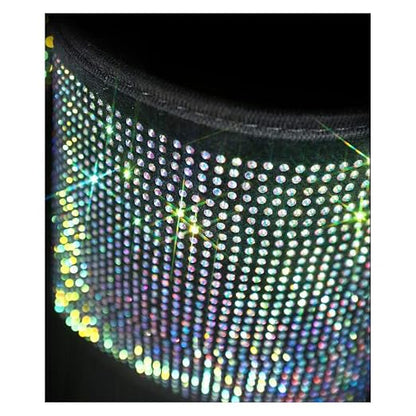 Bling Rhinestones Car Trash Can, Car Seat Back Organizer Trash Bag Auto Garbage Can Hanging Container Waste-Basket - Colorful