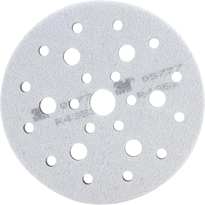 3M Hookit Soft Interface Pad, 05777, 6 in x 1/2 in x 3/4 in, Foam, Hole Pattern, Finer Finish for Auto Body Sanding Applications, 1 Pad