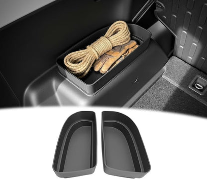 Rear Trunk Organizer for 2010-2024 Toyota 4Runner 5-Seat 2nd Row Accessories, Storage Bin Trunk Side Storage Box Cargo Tray for 10-24 4 Runner(Upper Side,Not for 7-Seat)