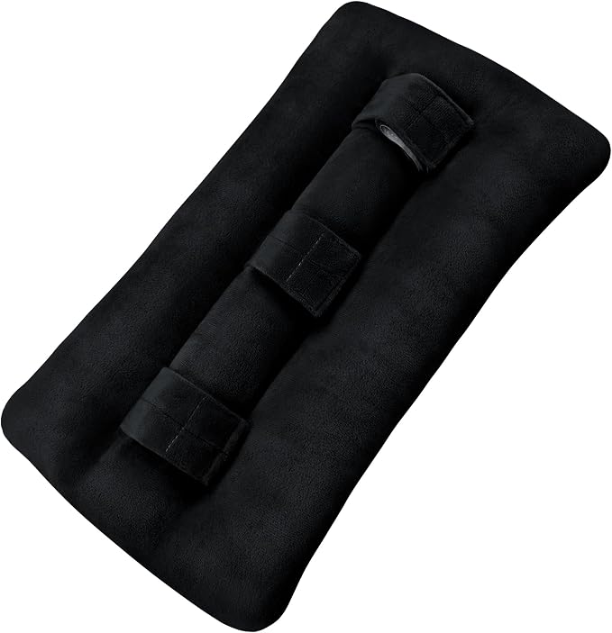 Seat Belt Pillow Post Surgery, Heart Pillows for After Heart Surgery Recovery, Chest Port Pacemaker Pillow for Chemo Patients Seatbelt, Gifts for Women After Hysterectomy (Black)