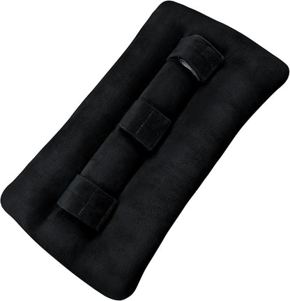 Seat Belt Pillow Post Surgery, Heart Pillows for After Heart Surgery Recovery, Chest Port Pacemaker Pillow for Chemo Patients Seatbelt, Gifts for Women After Hysterectomy (Black)