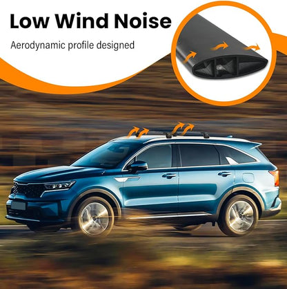 300LBS Roof Rack Cross Bars 300lb Compatible with Kia Sorento and Sorento Hybrid 2021-2026 with Flush Rails,Heavy Duty Lockable Aluminum Roof Rails Crossbars Cargo Bars Carrier Luggage