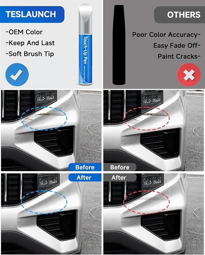 SWP Snow White Pearl Tricoat Touch Up Paint Compatible with Kia Exact Match Touch Up Paint Car Scratch Repair