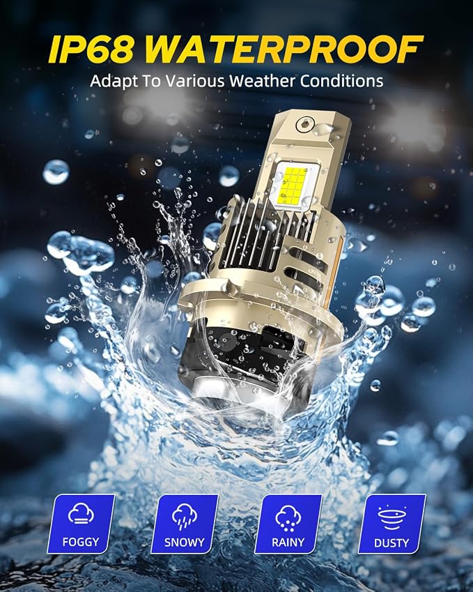 AUTOONE 2026 Upgraded D2S D2R Headlight Bulbs, 1200% Bright 60000 Lumens