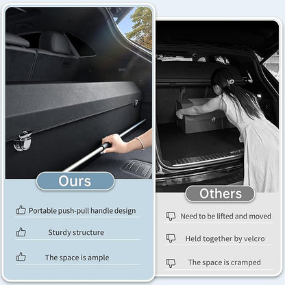 Car Trunk Organizer for Honda CR-V 2017-2022, Collapsible Sturdy Trunk Storage Container with Lid and Handle Large Leather Car Trunk Storage (Black, 39.7 x 11.4 x 12.2in)