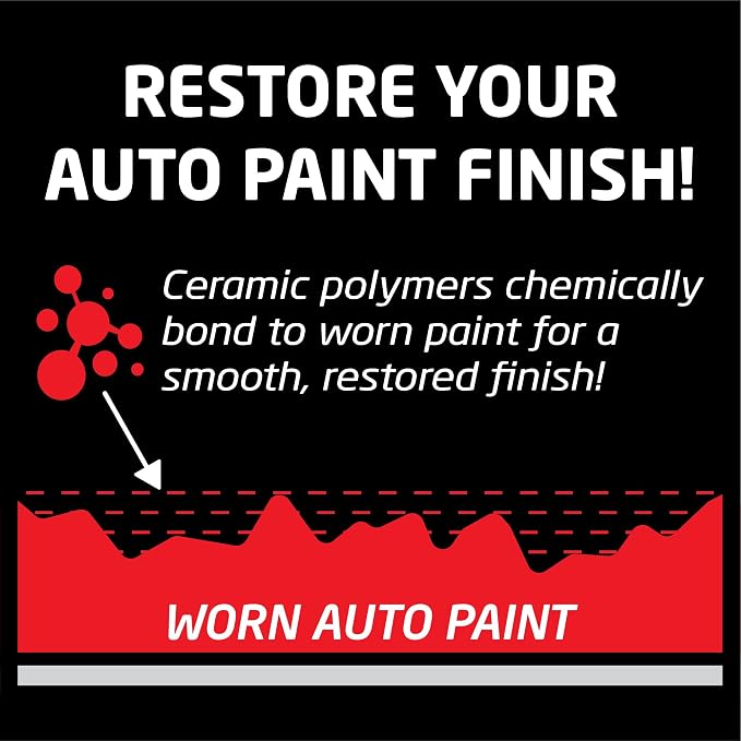Formula 1 Color Wax Spray for Red Cars, Gives Ceramic Water Beading Protection and Ultimate Shiny Finish, Fills Minor Scratches with Color-Match Pigment, 23 oz