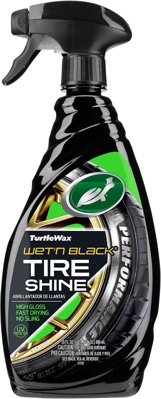 Turtle Wax T217RA Wet'n Black Ultra Wet Tire Shine - 23 Fl Oz.