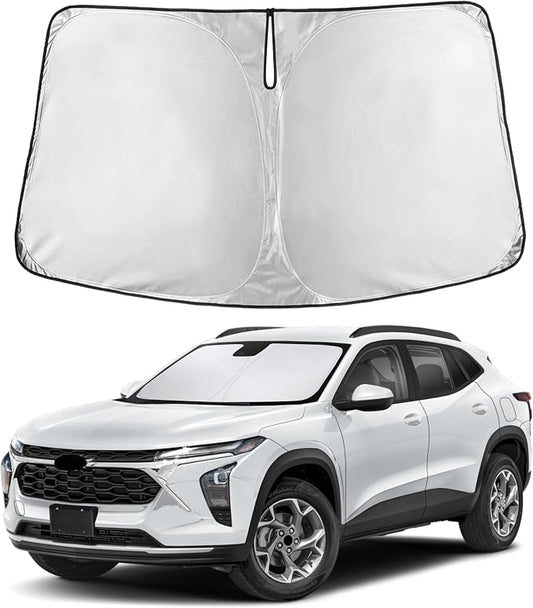 EcoNour Windshield Sunshade Compatible for Chevrolet Trax 2024 2025 2026, Sun Visor for Front Windshield & Window Sun Shade Cover, UV Heat Blocker & Protector, Car Accessories