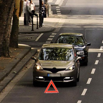 GARVALON Warning Triangle Reflective Safety Sign Kit for Roadside Emergencies Emergency Triangle for Vehicles High Visibility Road Reflectors