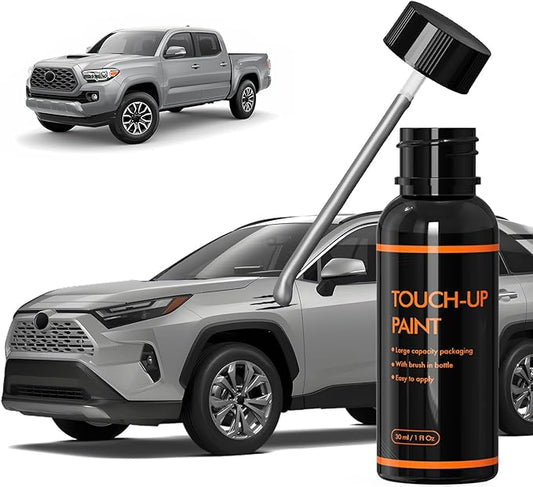 1D6 Silver Sky Metallic Touch Up Paint for Car, DIY Car Paint Scratch Repair Kit, Automotive Paints, Quick & Easy Fix Scratch Repair Compatible with Toyota RAV4/Tacoma/Tundra/Sienna/Sequoia