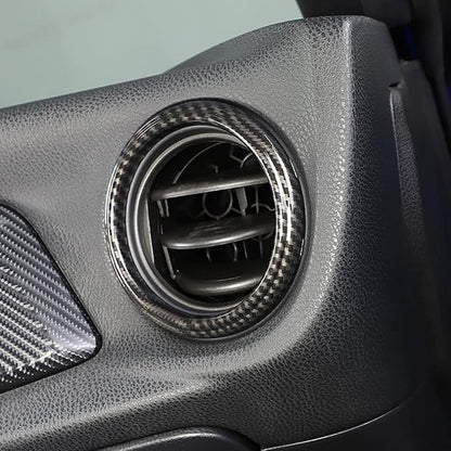 Car Accessories Fit for Subaru BRZ &Toyota 86 Accessories 2012-2020 Interior Center Consoles Decoration AC Air Outlet Vent Front + Side Frame Trims Cover kit (Carbon Fiber Style) ABS 2 PCS