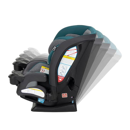Safety 1st EverSlim 4-in-1 Convertible Car Seat, SecureTech Chest Clip, Ultra-Slim, 4-Mode Infant to Booster, Baby Car Seat, 5-100 lbs, Memory Foam, Fiddlehead