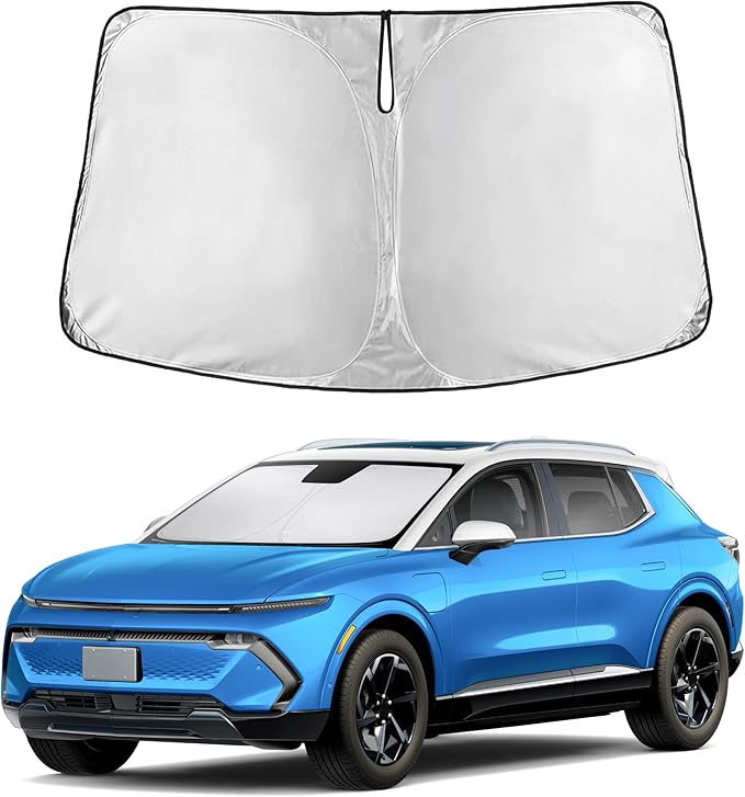 EcoNour Windshield Sunshade Compatible for Chevrolet Equinox EV 2024 2025 2026, Sun Visor for Front Windshield & Window Sun Shade Cover, UV Heat Blocker & Protector, Car Accessories
