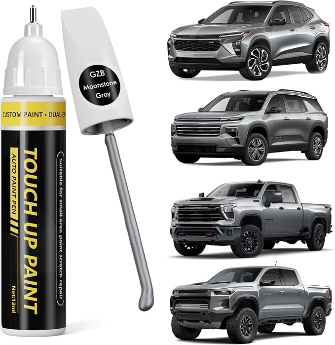 (Moonstone Gray (GZB) Car Touch Up Paint for GMC,Car Paint Scratch Repair Kit,2 in 1 Premium Scratch Remover Pen with Exact Color-Matched