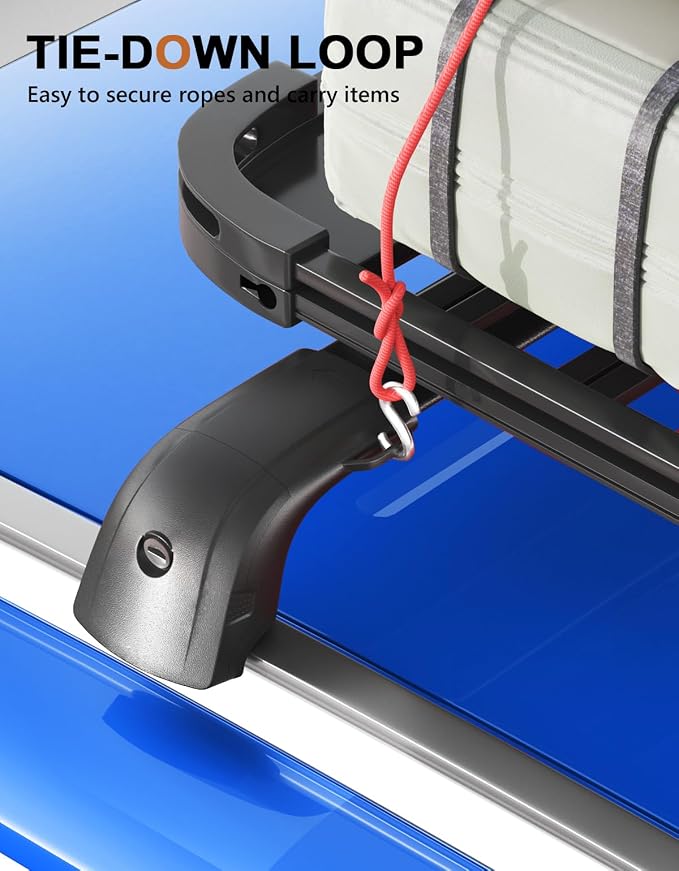 Wonderdriver Roof Rack Cross Bars 300lbs Compatible with Ford Edge 2015-2024,Heavy Duty Aluminum Lockable Roof Rails Crossbars Cargo Canoe Black Rooftop Cargo Carrier Luggage.