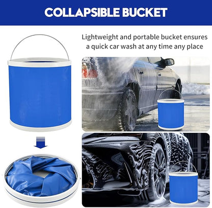 Qydipclin 29Pcs Car Detailing Kit, Car Detailing Brush Set, Car Wash Cleaning Kit, Car Detailing Brushes, Professional Car Care Kit for Interior Exterior Wheels, Blue