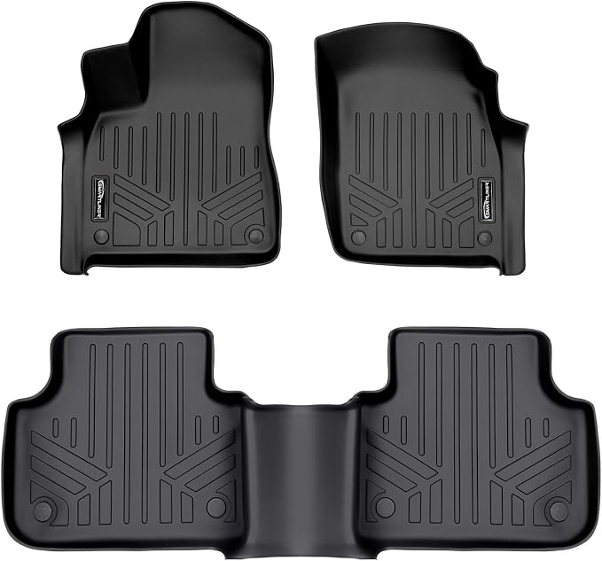 MAXLINER Custom Fit Floor Mats 2 Row Liner Set Compatible with 2017-2025 Audi Q7 / SQ7