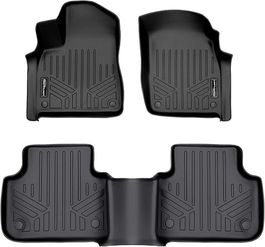 MAXLINER Custom Fit Floor Mats 2 Row Liner Set Compatible with 2017-2025 Audi Q7 / SQ7