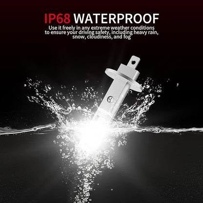 Latest 𝖧𝟣 Bulbs, 90,000LM 1300% Brightness, 6500K White Super Bright, 1:1 Halogen Size, 6500K Cool White, No Adapter Required, Easy Install Non-Polarity Off Road Lights, Pack of 2
