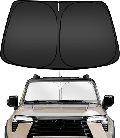 ARISMOTOR Windshield Sun Shade for Le-xus GX550 GX 550 2024-2025 2026, Custom Fit Foldable Front Window Sunshade Sun Visor Protector, Block UV Rays Keep Your Car Cooler