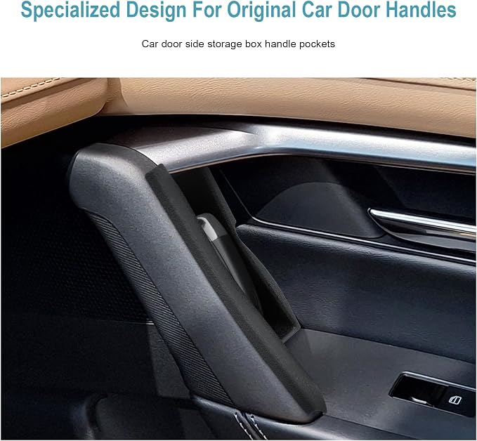 CDEFG 4Pcs for 2026 Mazda CX5 Center Console Organizer Door Handle Pocket Trash Can for 2026 Mazda CX-5 (S/Select/Preferred/Premium/Premium Plus) Accessory Door Side Storage Box