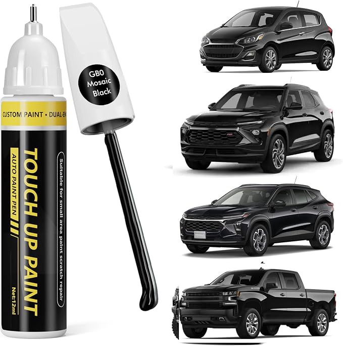 (Mosaic Black(GB0) Car Touch Up Paint for GMC,Car Paint Scratch Repair Kit,2 in 1 Premium Scratch Remover Pen with Exact Color-Matched