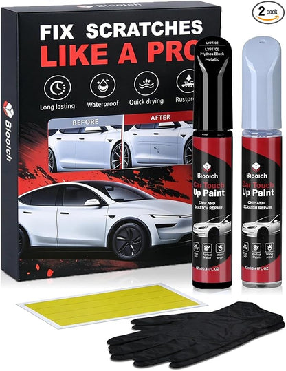 Mythos Black Metallic LY9T/0E for Audi Touch Up Paint Kit[2K Clear Coat Included],Exact Color Match Touch Up Paint for Chip and Scratch