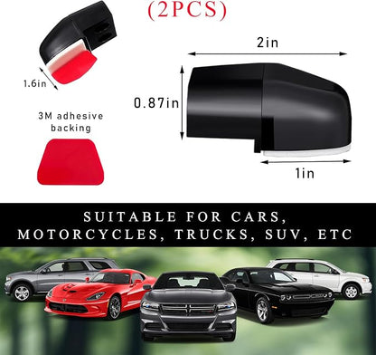Yourkar 2 PCS Deer Whistles, Deer Warning Devices with Waterproof Adhesive Tapes, Car Save Deer Whistles Avoids Collisions Suitable for Vehicles, Trucks, SUVs, Car Accessories (Black)